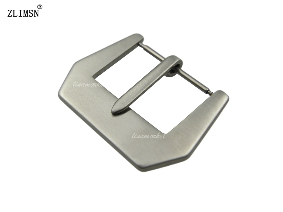 

ZLIMSN 20mm 26mm PURE Solid Stainless Steel Watchbands Buckle Silver Brushed Watch Band Buckles Strap Clasp K42