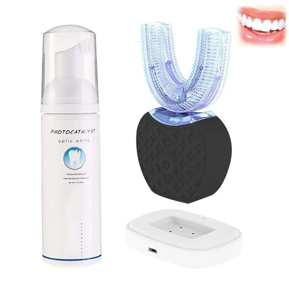 

360 Degree U Shape Automatic Electric Toothbrush Teeth Whitening Oral Cleaner