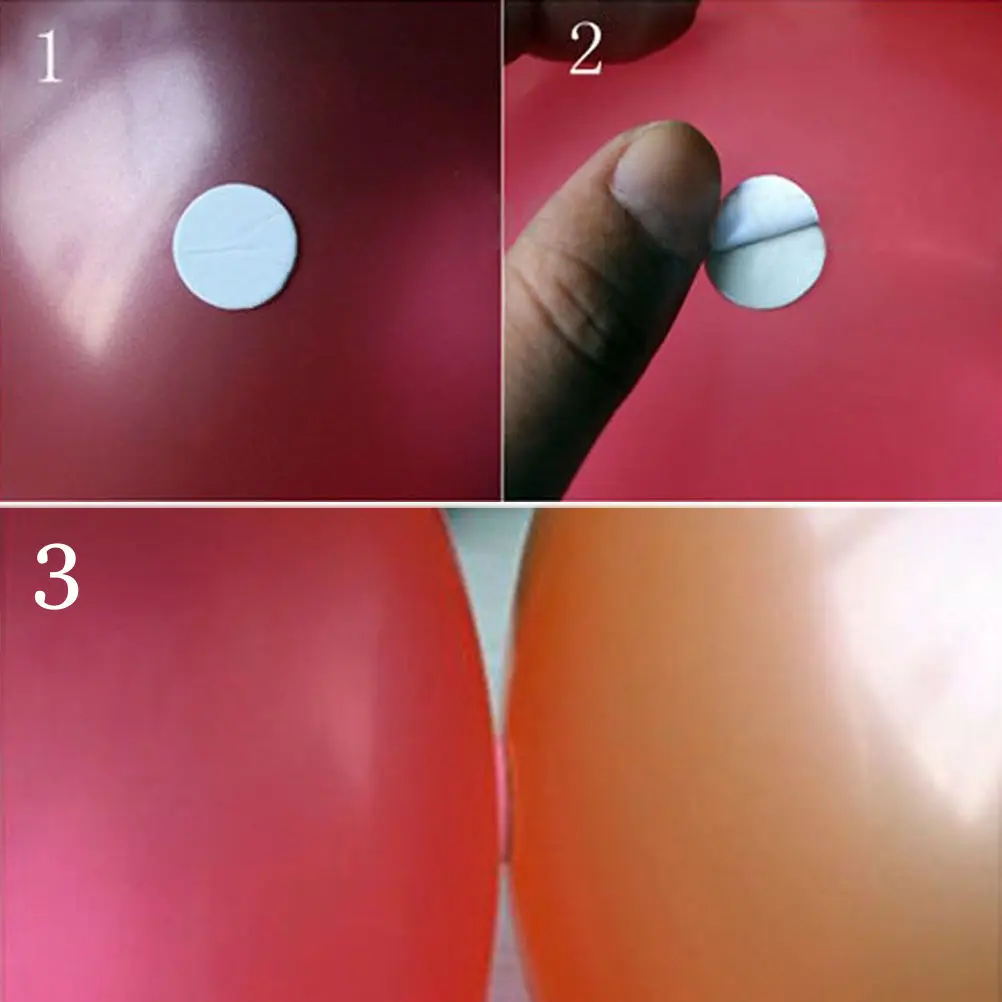 100 наклеек 15 мм DIY белые круглые подушечки Dot Stickum воздушный шар для офисного