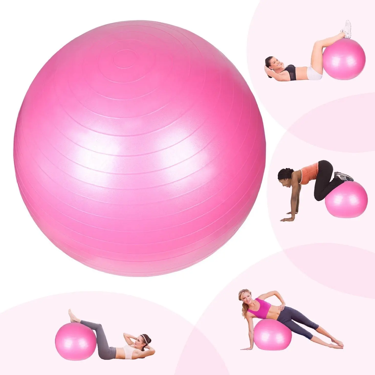 Image result for yoga ball 75cm pink