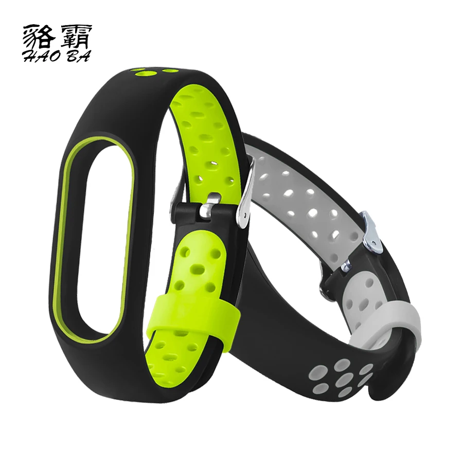 Вентилируемый силиконовый ремешок для часов Xiaomi Mi Band 2 умный Браслет аксессуары