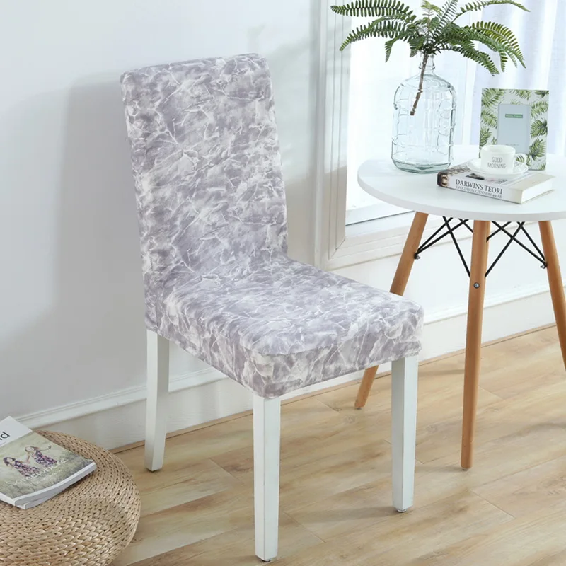 

Junejour Stretch Chair Cover Soild ColorDining Chair Cover Elastic Slipcover Dinning Room Fundas Hotel Removable Seat Case