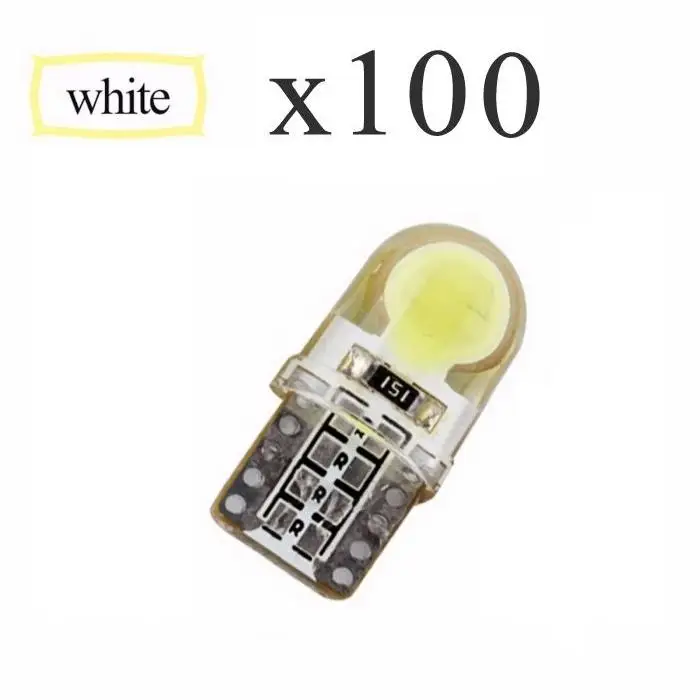 

100pcs Car T10 12V cob canbus 2 SMD led 6000K No Error led 168 W5W Turn Side
