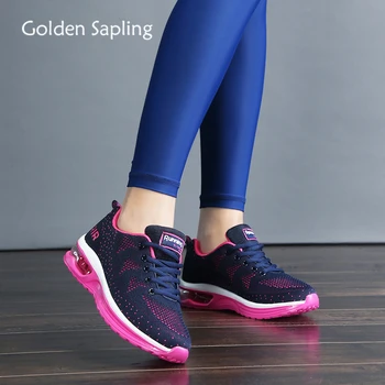 

Golden Sapling High Quality Running Shoes Women Breathable Air Mesh Knit Cushion Women's Sneakers Summer New Trainer Sport Shoes