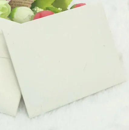 100 шт./лот мини-конверты ручной работы винтажный цветной перламутровый бумажный конверт для приглашения на свадьбу конверт Рождественский подарок конверт - Цвет: white
