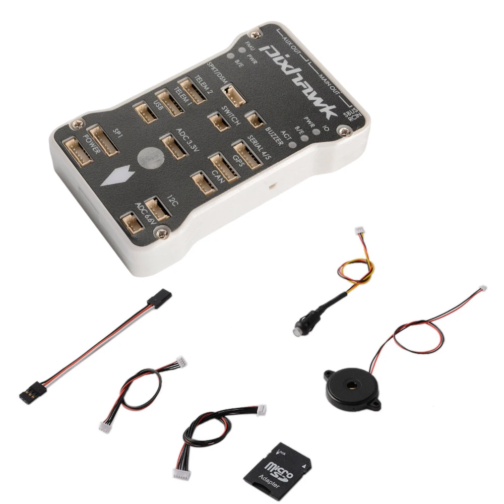 

Pixhawk PX4 Autopilot PIX2.4.8 Flight Controller 32-Bit ARM PX4FMU PX4IO Combo With Safety Switch and Buzzer 16GB For RC Toys