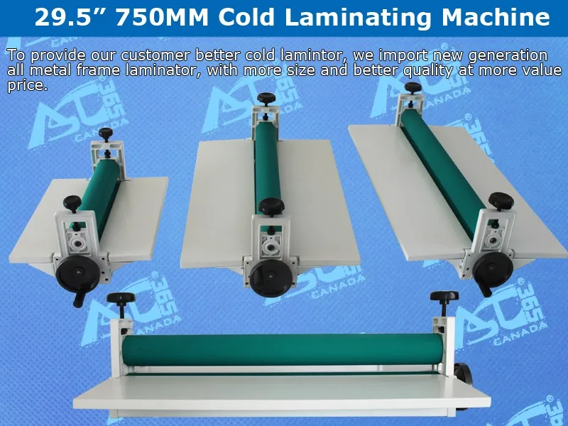 Новые тяжелые все металлический каркас 3" 750 мм ручная машина для производства бумажных ламинатов Идеально защищает холодный ламинатор