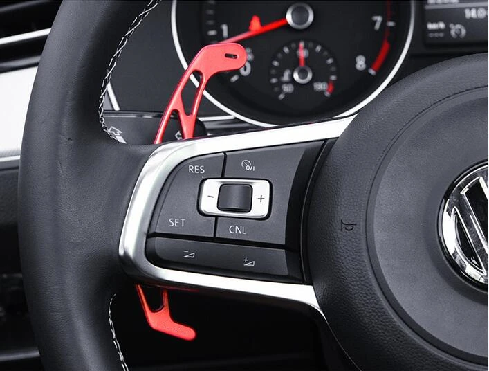 Para VW GOLF GTI R GTD GTE MK7 7 POLO GTI Scirocco 2014-2019 del coche de Metal de la Dirección de paleta ampliar la palanca de cambios de Para VW GOLF GTI R GTD GTE MK7 7 POLO GTI Scirocco 2014-2019 del coche de Metal de la Dirección de paleta ampliar la palanca de cambios de