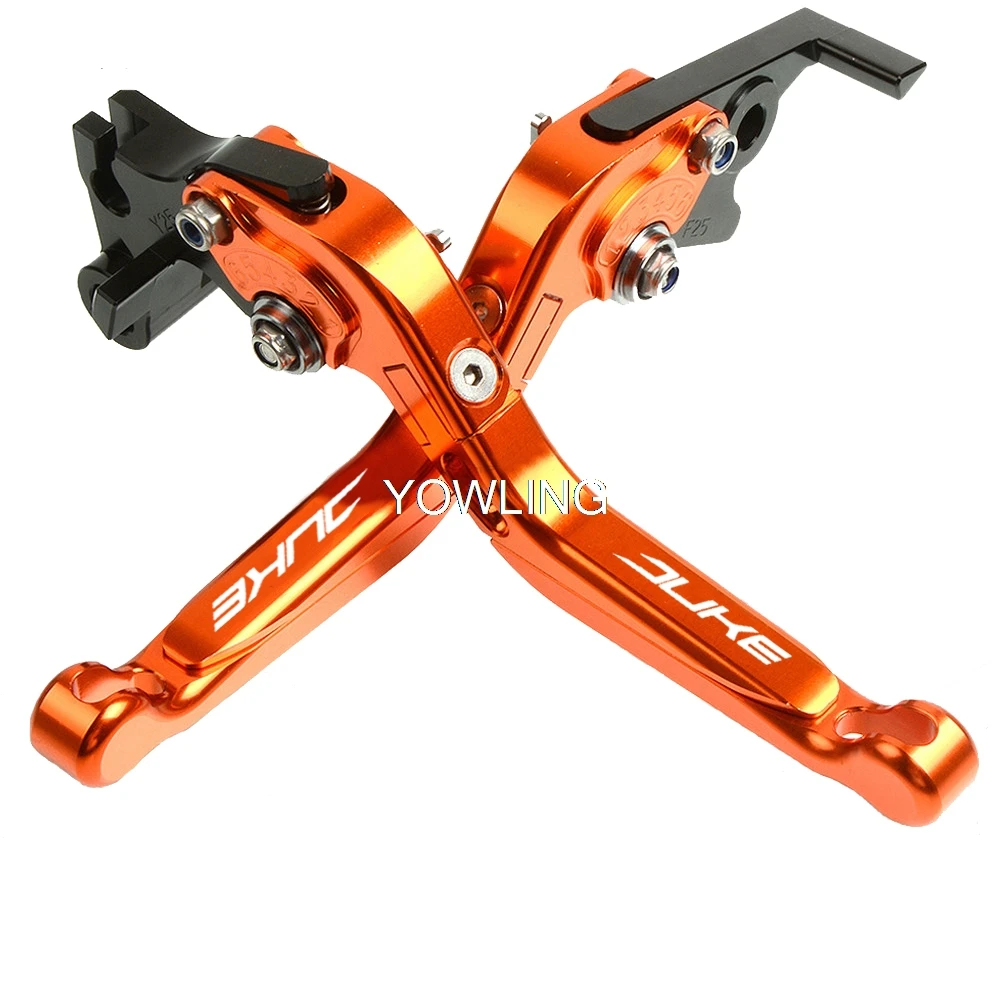 H Мотоцикл с ЧПУ регулируемые складные сцепные рычаги для KTM duke 125 200 390 DUKE RC390 2013 - Цвет: H