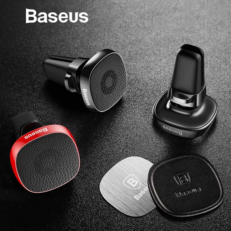 

Baseus Metal Car Phone Holder For iPhone XR 8 Sumsung S10 Xiaomi Mobile Phone Holder Stand Air Vent Mount Magnetic Phone Holder