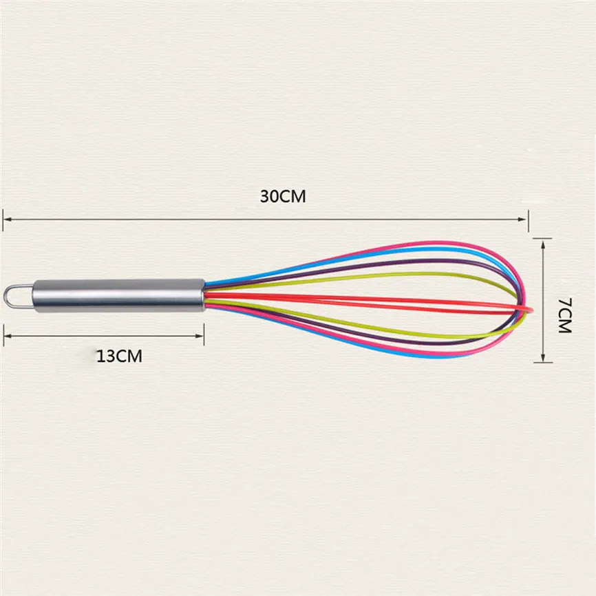 Кухонный силиконовый венчик премиум класса с термостойким антипригарным силиконовым венчиком для приготовления пищи и