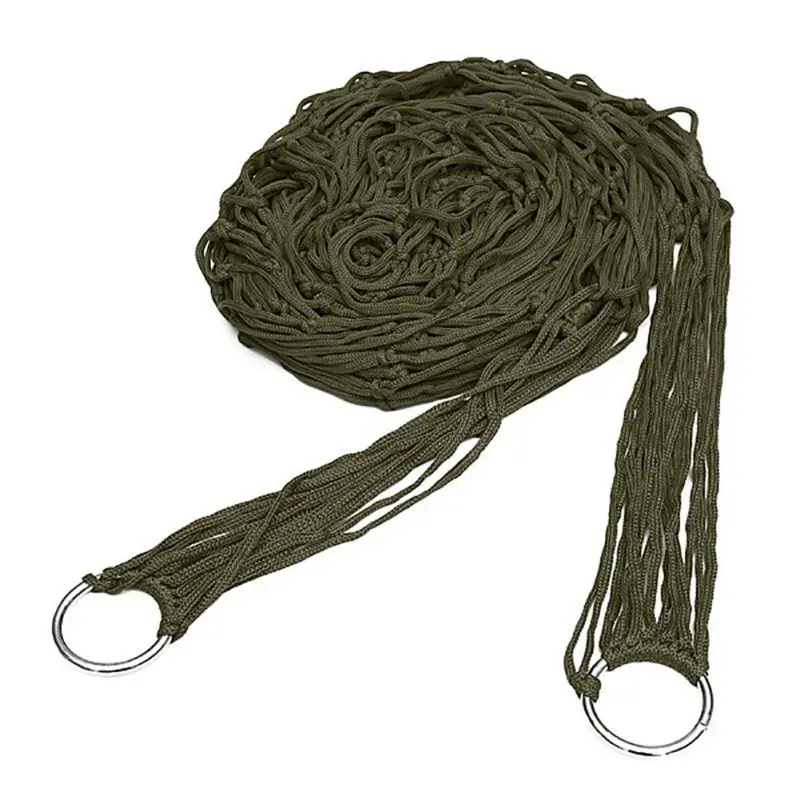 

Tent Accessories Nylon Sleeping Hammock Portable Garden Outdoor Camping Travel Furniture Mesh Hammock Swing Sleeping Bed 1Piece