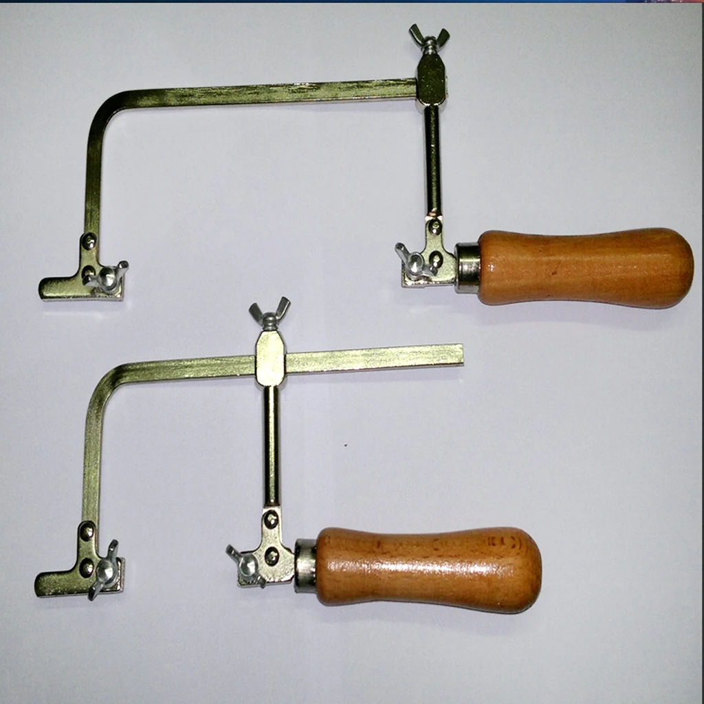 JEWELERS SAW FRAME ADJUSTABLE WOOD HANDLE JEWELRY MAKING HAND TOOLS