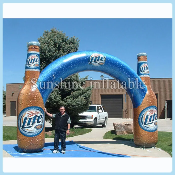 

Customized high quality printed inflatable bottle arch gate archway entrance arch for advertising