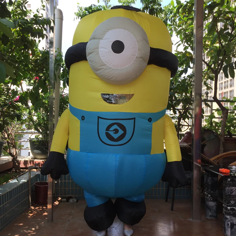 Cosplay Party Inflatable Adult Minion Costume Halloween Despicable Me christmas Mascot Men Women Fancy Dress Cloths Jumpsuit Cosplay Party Inflatable Adult Minion Costume Halloween Despicable Me christmas Mascot Men Women Fancy Dress Cloths Jumpsuit