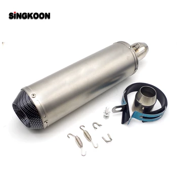 

The Newest 51mm Inlet Universal motorcycle exhaust Pipe scape moto silencieux FOR suzuki dr 650 kawasaki z250sl x-adv honda x11