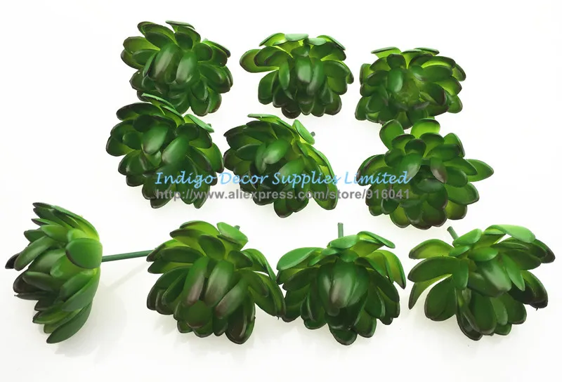 Индиго- 200 шт искусственное суккулентное растение Echeveria зеленый принц пустыни Пластик с цветочным узором зеленое растение