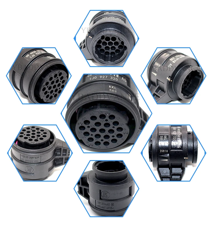 

High Quality LKS 1,5 Black 20 Pin Auto Female Connector 1J0972320
