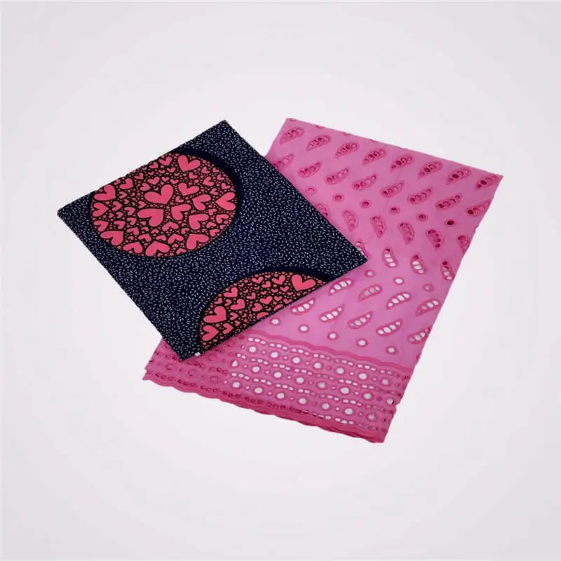 

3+2.5 Swiss voile lace fabric 2019 latest heavy embroidery African java wax cotton popular Dubai style ! L52706