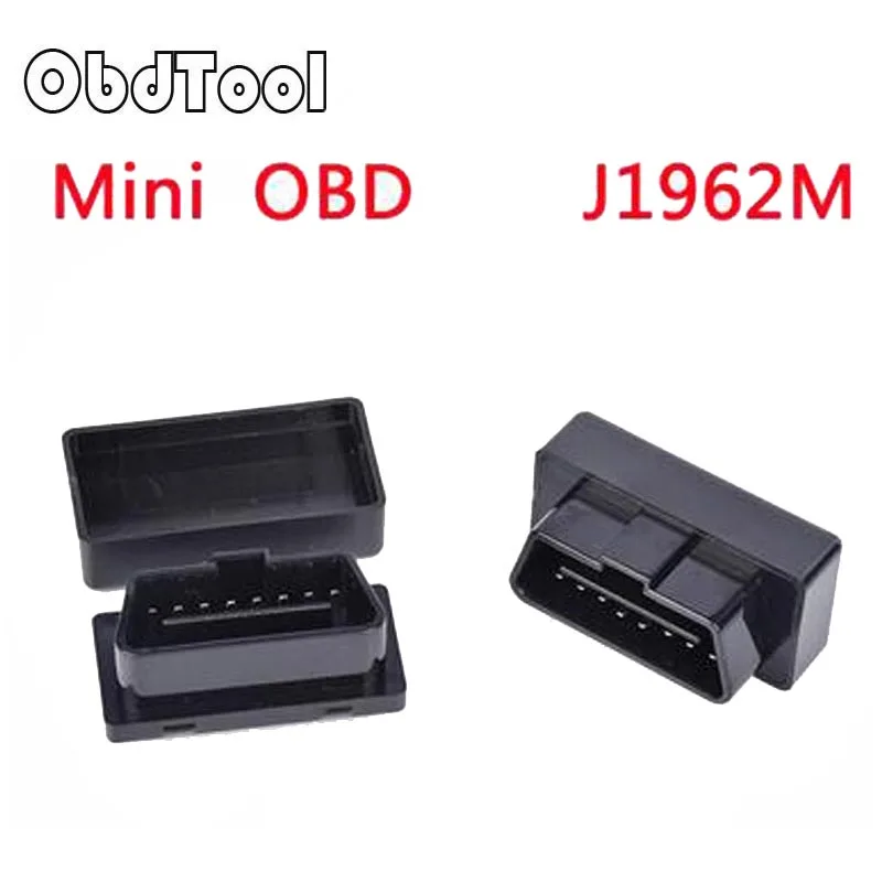 New Arrival 10MM 14MM 20MM Black ELM 327 MINI OBDII Plug OBD2 Connector