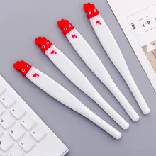 3 шт. 0,5 мм Kawaii пластиковая гелевая ручка для творчества мультяшный петух нейтральные ручки для школы для письма для офиса принадлежности ручка Милая Корейская