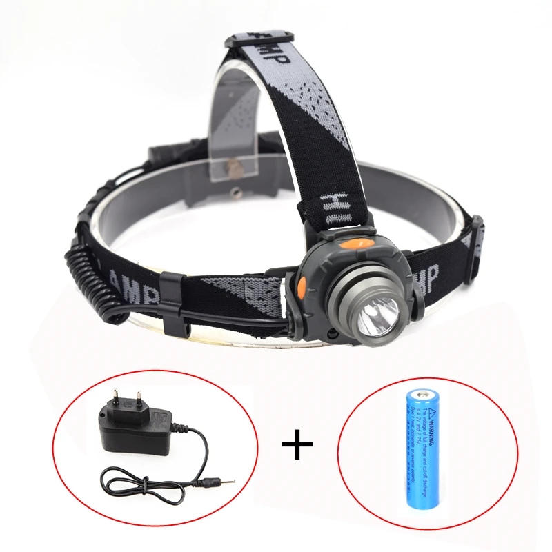 

High Power XPE LED Headlight IR Sensor Control Camping Headlamp linternas frontales cabeza head Lamp with 18650 battery Charger
