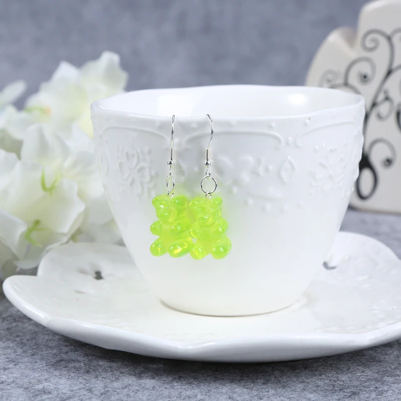 1 пара женские серьги подвески в виде медведя из смолы|earrings for|dropping earrings for womendrop |