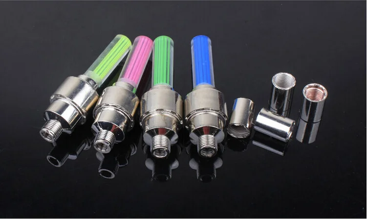 bike light with no battery mountain road bicycle bike lights LEDS Tyre Tire Valve Caps Wheel spokes LED Light BL0158