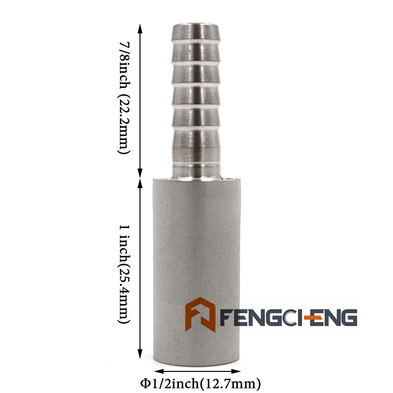

Homebrew Diffusion Stone - 0.5 & 2.0 Micron Oxygen Stone, Kegging Homebrew, 1/4"Barb