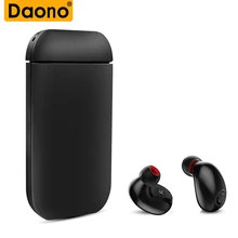 Daono B5 мини Беспроводной Bluetooth стерео наушники вкладыши гарнитура с зарядным устройством для Xiaomi для iPhone 7 8 Plus для samsung