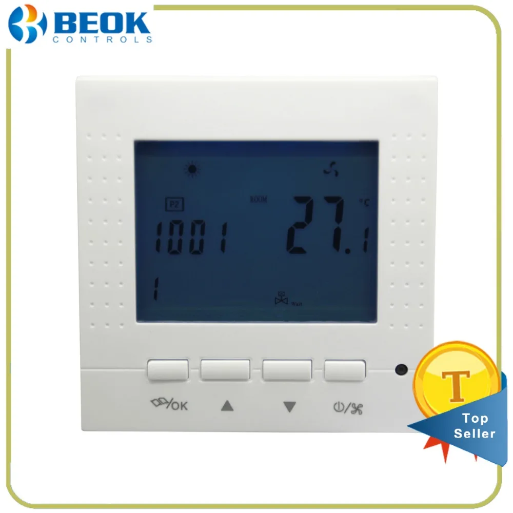 Beok TOL40S-AC4 Programmable Central Air Conditioning AC Thermostat Smart FCU Fan Coil Room Temperature Controller 4 Pipe | Инструменты