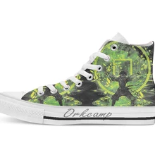 Earth storm Новинка; дизайнерская дышащая Повседневная Высокая обувь на шнуровке; Холщовая обувь кеды