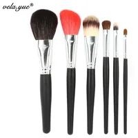 Профессиональные кисти для макияжа, набор мягких натуральных косметических инструментов, набор для пудры, тональной основы, румян, бронзатор, консилер, тени для век, губная помада - изображение