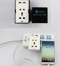 Remote APP Wifi smart plug for Iphone Ipad Android Smartphone 2 USB socket Wireless Switch wifi socket