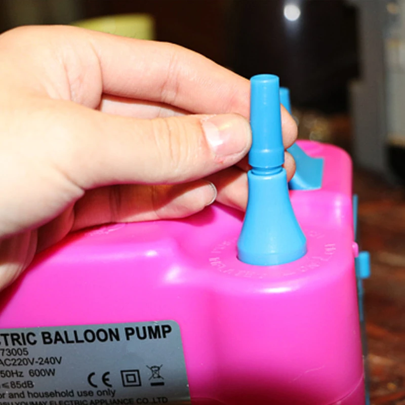 JX-LCLYL 600W Portable High Power Electric Balloon Pump Twin Nozzles Inflator Air Blower