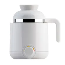 DMWD 600 мл каши, кастрюля для супа Керамика электрическая нагревательная чашка 220V мини Электрический кипения личного Пособия по кулинарии Чай чашки