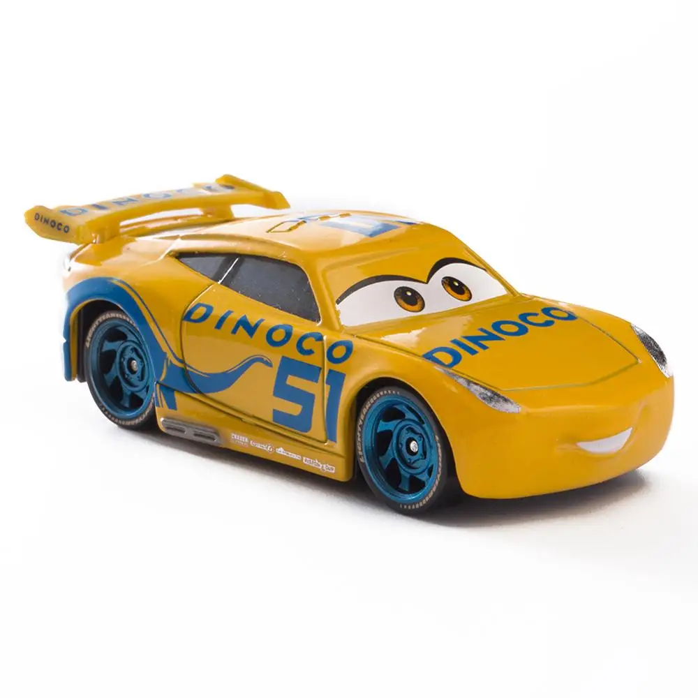 

Disney Pixar Cars 3 Lightning McQueen Blue Jackson Storm Mater 1:55 Diecast Metal Alloy Model Car Toy Children Gift Boys