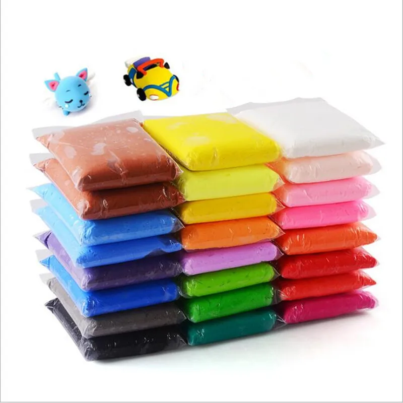 24pcs Ultralight Clay 100g Color Clay Children's Toys Diy Handmade Space Plasticine Bagged Mud Toys for Children Adult Toys Gift