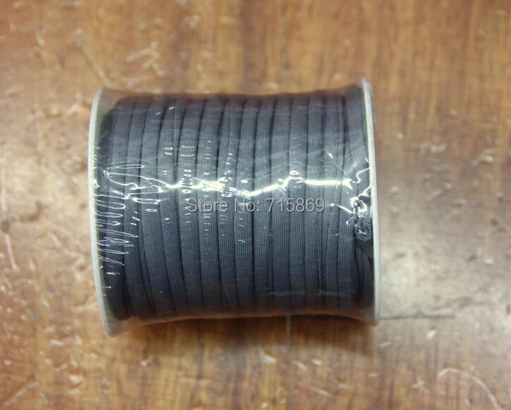 

Free Ship 5mm 20meter / Row Dary Gray Elastic lycra cord Stitched round lycra cord Lycra strip For Jewelry Marking