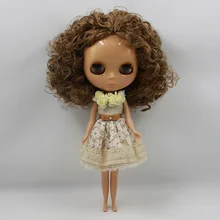 Цена Обнаженная blyth кукла вьющиеся волосы фабрика кукла подходит для DIY Изменить игрушка BJD для девочек