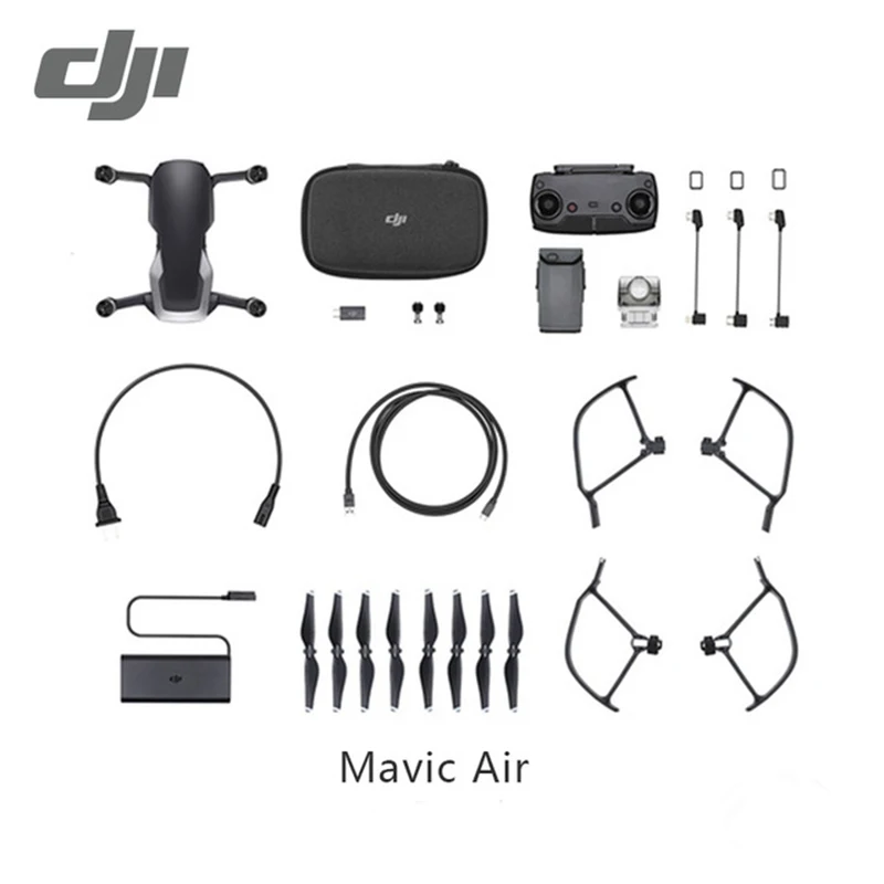 DJI Mavic Air drone/Mavic Fly More Combo с 4 K 100 Мбит/с видеокамерой 32 МП Sphere Panoramas км пульт