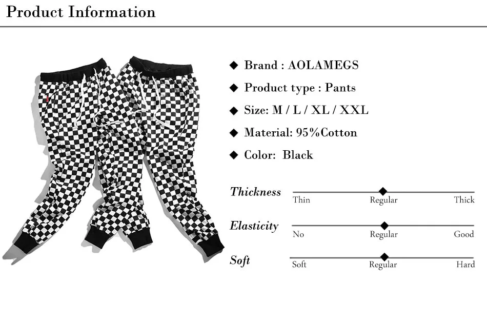 Aolamegs Pants Men Plaid Checkerboard Pants Fleece Thick Trousers Pants Mens Tactical Elastic Waist Fashion Joggers Sweatpants (15)