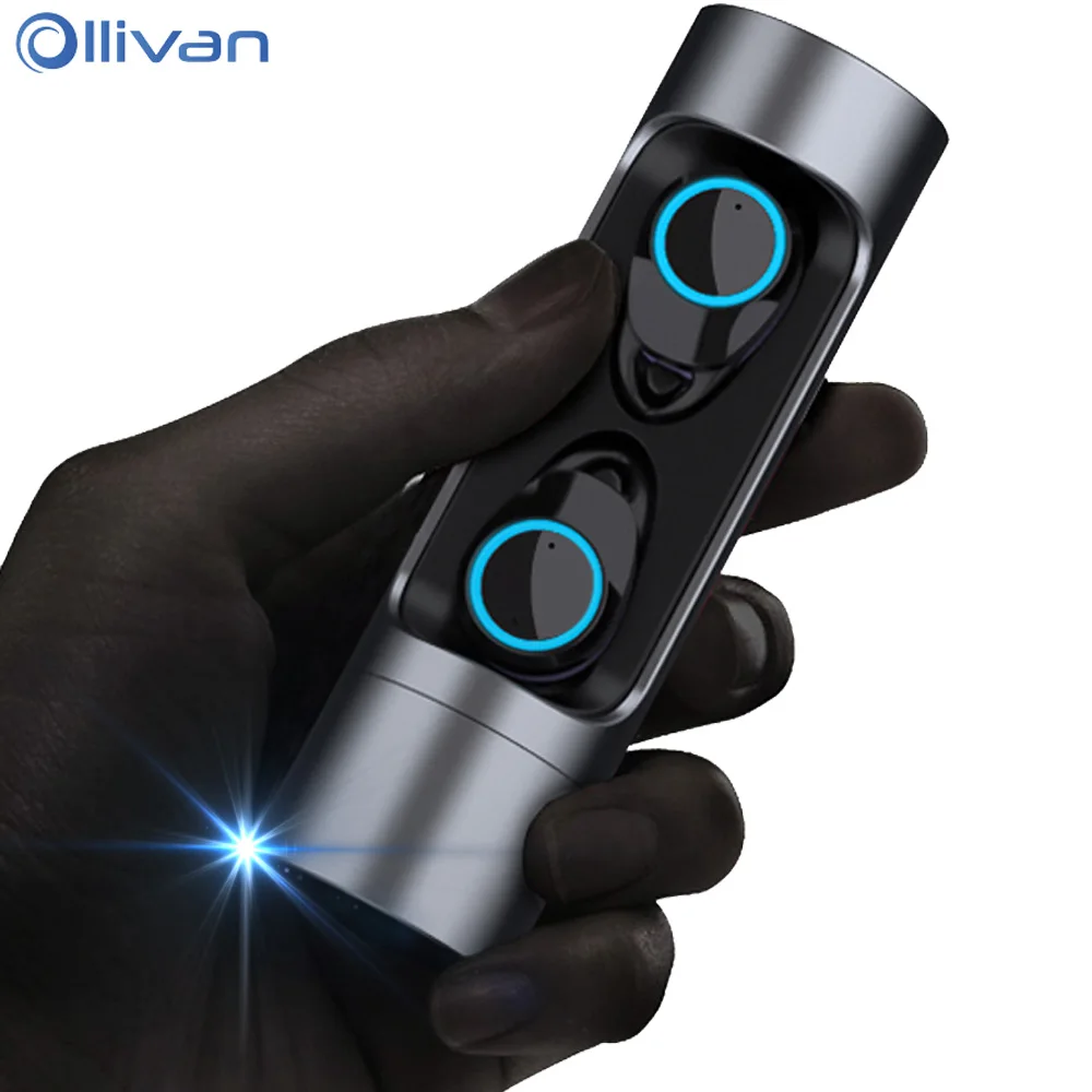 

TWS Mini Wireless Headphones 5.0 Auriculares Bluetooth Earphone Stereo HiFi Headset With Micphone Earbuds 1000MAH Power Bank