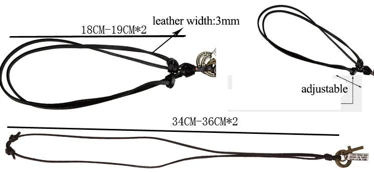 Sword pendants Geometric Zinc Alloy Men Leather Pendant Necklace Jewelry Tribal Ethnic Neckless (5)