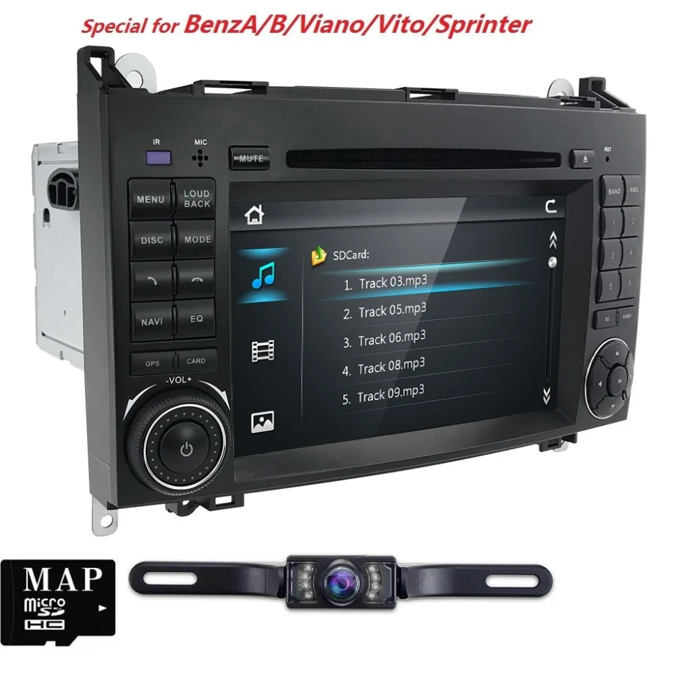 Flash Deal 7 Inch 2 din AutoRadio Car DVD Player For Mercedes/Benz/Sprinter/B200/B-class/Vito/Viano 2006-2014 W245/B170/W209/W169 GPS Navi 2