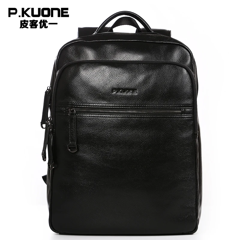 Luxury Brand Travel Backpacks Men Genuine Leather Messenger School Bag Fashion Men Bags Waterproof Laptop Cowhide Backpacks