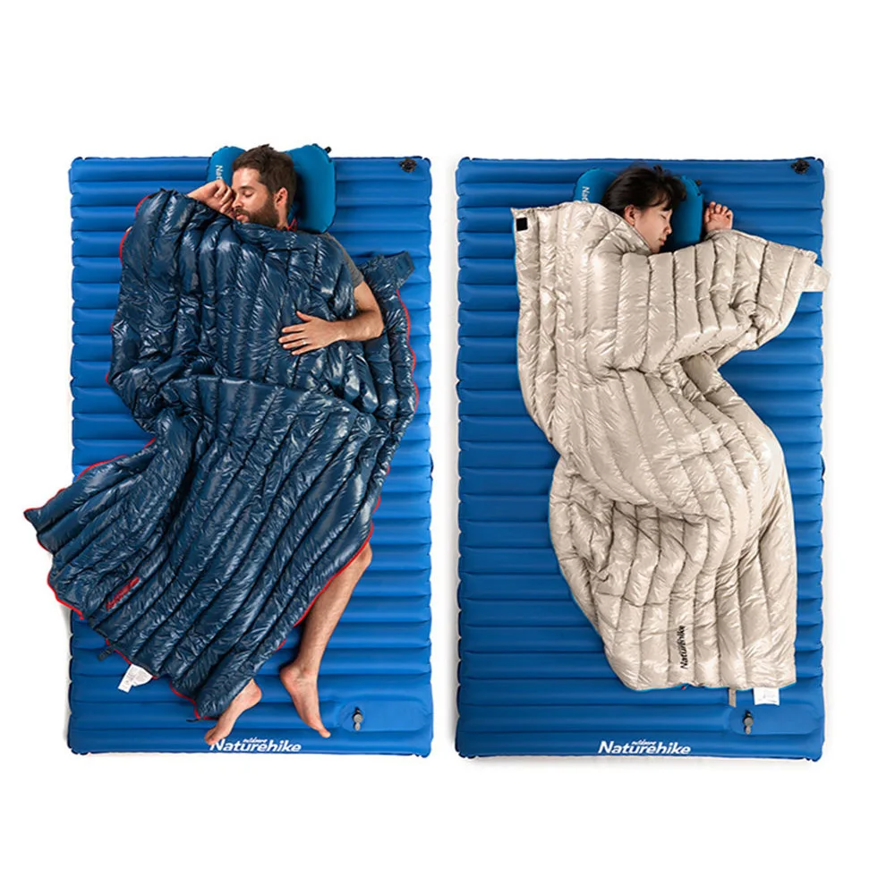 

Naturehike Single Envelope Sleeping Bag Winter Outdoor Adults Travel Mat Goose Down Warm Ultralight Camping Lazy Bags 570g