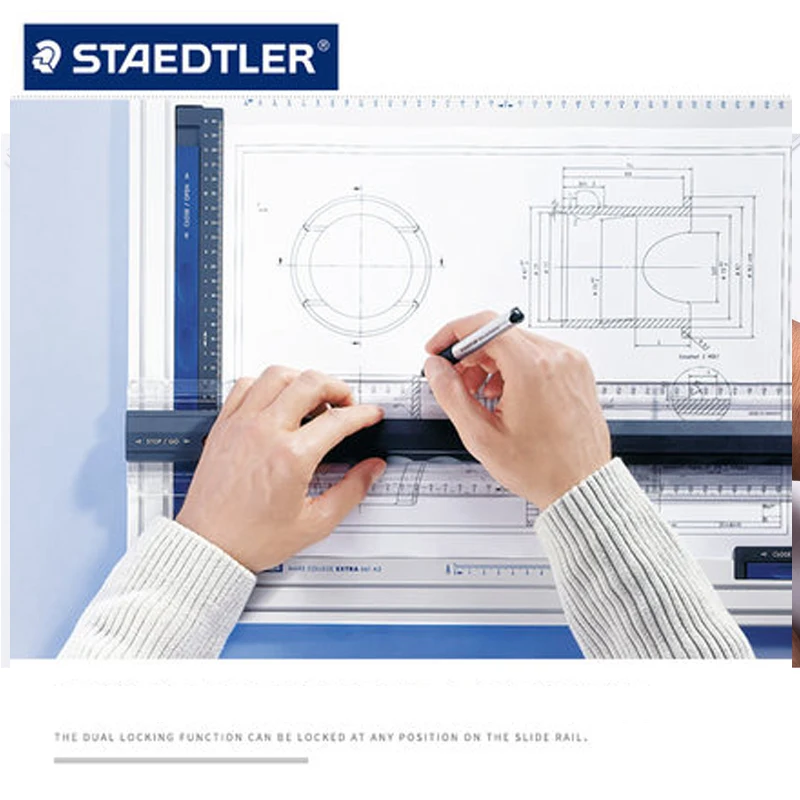 STAEDTLER 660 20 вращающаяся/угловая линейка, измерительный инструмент, подходящий для дизайнерского рисования и т. Д