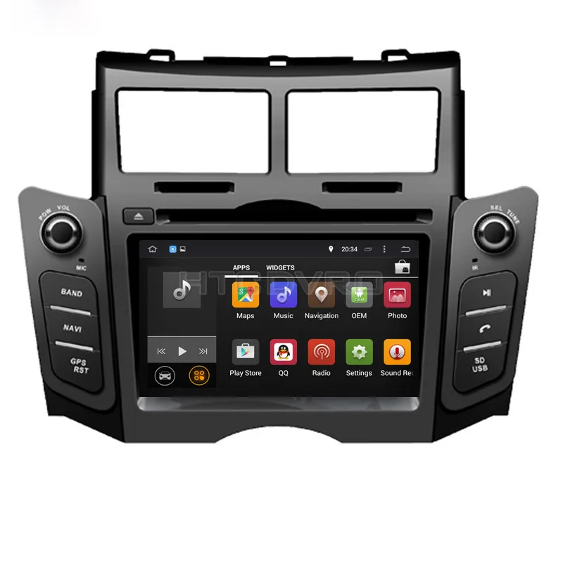 Flash Deal YMODVHT 6.2inch 4G Octa Core Android 9.0 7.1 Car DVD GPS for Toyota Yaris 2005-2007 2008 2009 2010 2011Black/Silver Radio Stereo 22
