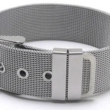 Женский ювелирный браслет из нержавеющей стали серебряный